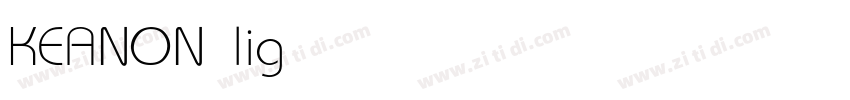 KEANON light字体转换